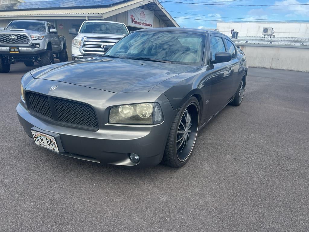 2009 Dodge Charger SXT in Dark Titanium Metallic Clearcoat — front three-quarter view
